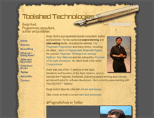 Tablet Screenshot of andy.pragprog.com